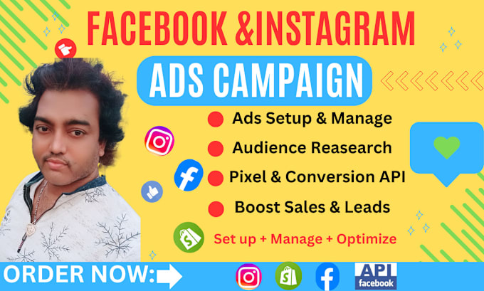 Gig Preview - Facebook marketing , advertising, fb ad campaigns, fb advertising, instagram ads