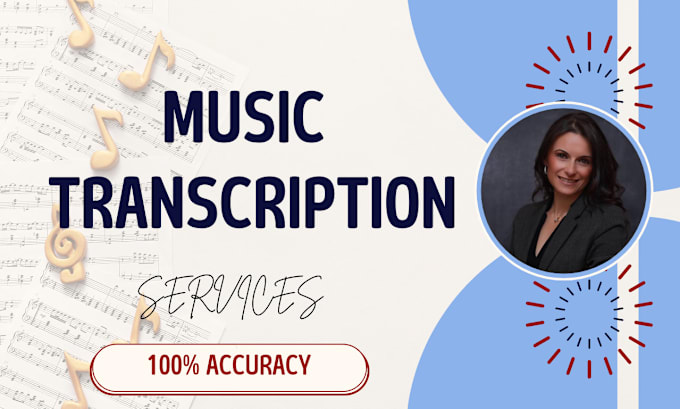 Gig Preview - Do music transcriptions, audio notation and sheet music of any song