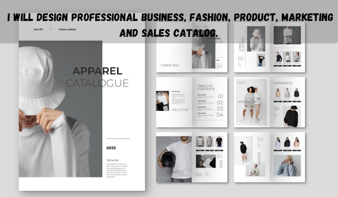 Gig Preview - Design professional business, fashion, product, marketing and sales catalog