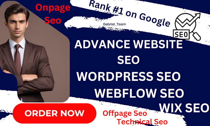 Gig Preview - Onpage technical seo for wordpress wix webflow, optimize wordpress wix webflow