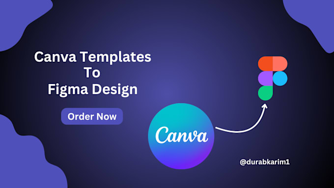 Gig Preview - Convert canva templates to figma designs