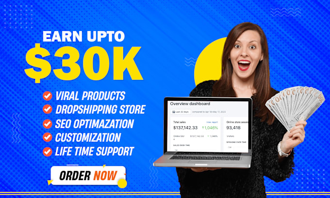 Bestseller - create profitable shopify dropshipping ecommerce store