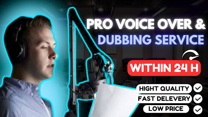 Gig Preview - Dub, record a character voice over for video games and animation, 3 language