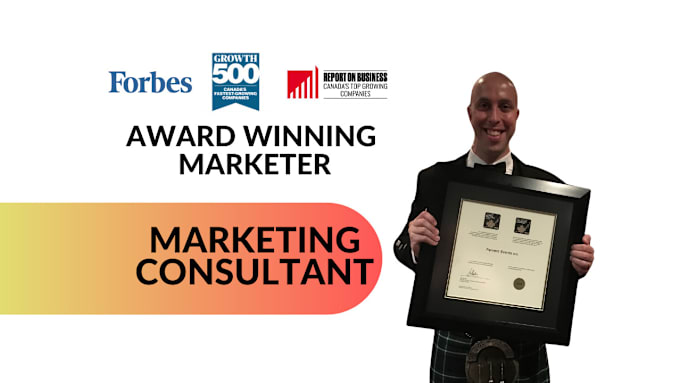 Gig Preview - Be your marketing consultant