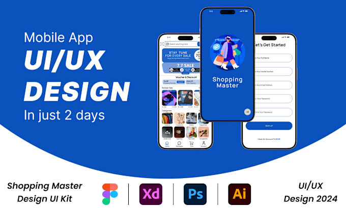 Bestseller - design stunning UI UX designs for digital experiences