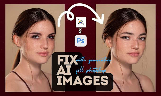 Gig Preview - Enhance and fix errors of your generated ai art, ai images