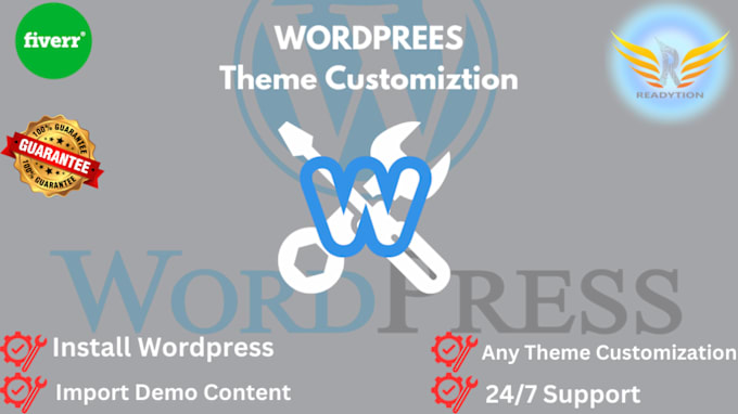 Gig Preview - Install wordpress, setup theme, do customization