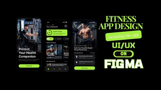 Gig Preview - Design fitness app health and fitness app android ios health fitness mobile app