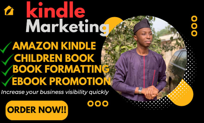 Gig Preview - Do amazon book marketing, kindle book promotion and advertising book publishing