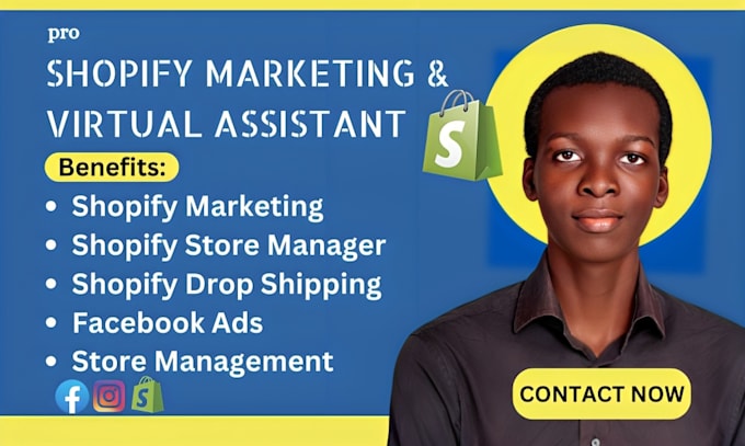 Gig Preview - Boost shopify sales, shopify virtual assistant, shopify manager or shopify help