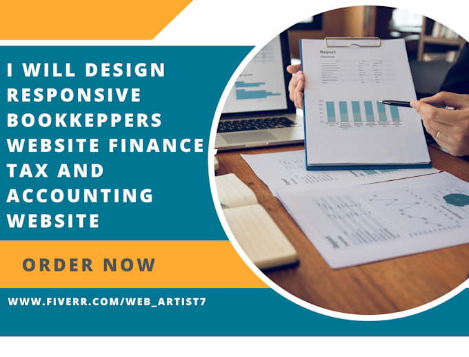 Bestseller - design responsive bookkeepers website finance  tax and accounting website