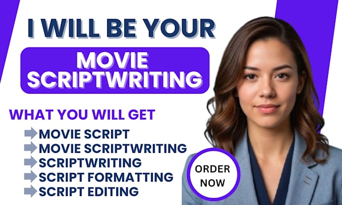 Gig Preview - Research and write a professional script, movie script writing, script writing