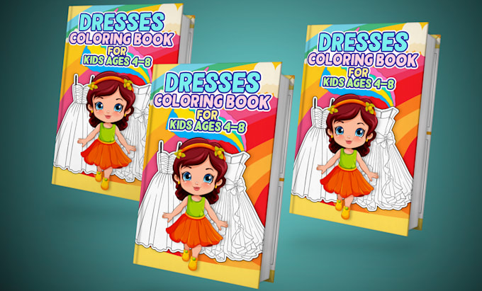 Gig Preview - Create coloring and activity book covers and pages