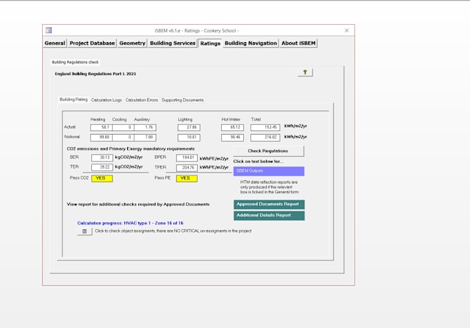 Gig Preview - Do sbem brukl carbon emissions and monthly energy use calculation using isbem