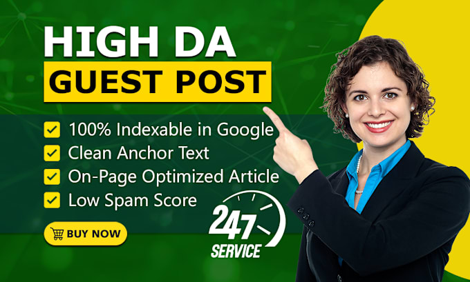 Gig Preview - Publish high da guest post on da90 blog with SEO dofollow backlinks