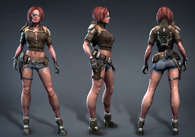 Gig Preview - Build 3d nsfw character from 2d image, uv mapping, zbrush sculptural, 3d texture