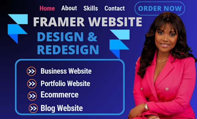 Gig Preview - Framer website design framer website redesign framer website framer landing page