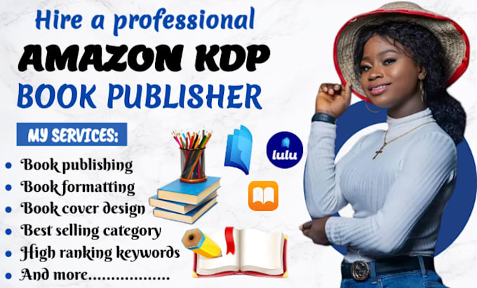 Gig Preview - Do amazon kdp book publishing amazon kindle book formatting kdp book publishing