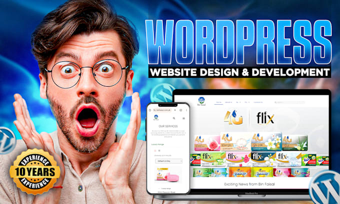 Gig Preview - Build wordpress website design and website development