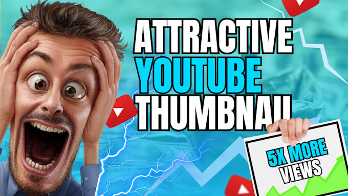 Gig Preview - Design 2 eye catchy custom youtube thumbnails in 12hrs