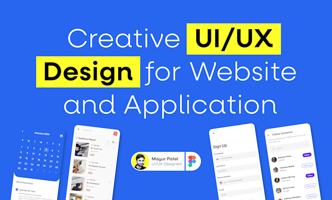 Gig Preview - Do modern website design using figma UI UX or landing page figma UI UX design