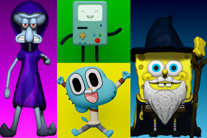 Gig Preview - Do 3d cartoon characters