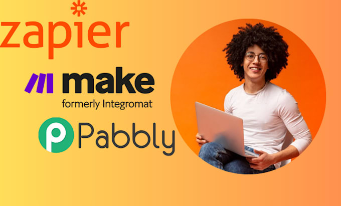 Gig Preview - Set up zapier make integromat pabbly workflow automation