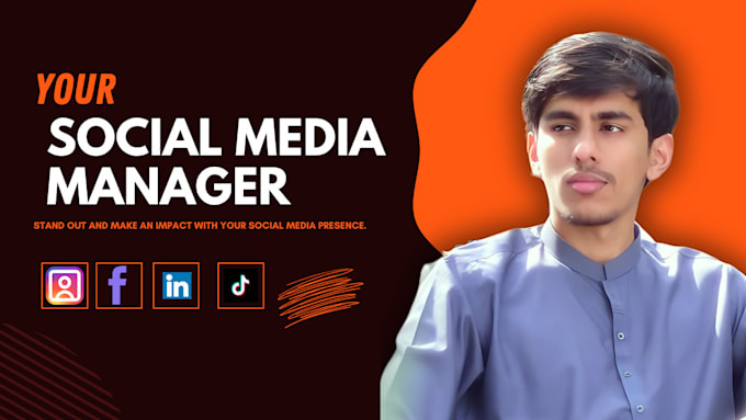 Gig Preview - Be your social media manager and social media marketing content creator