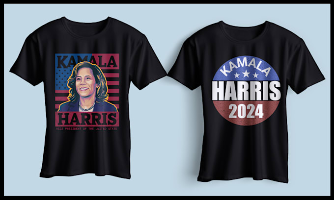 Gig Preview - Create kamala harris president shirt illustrations