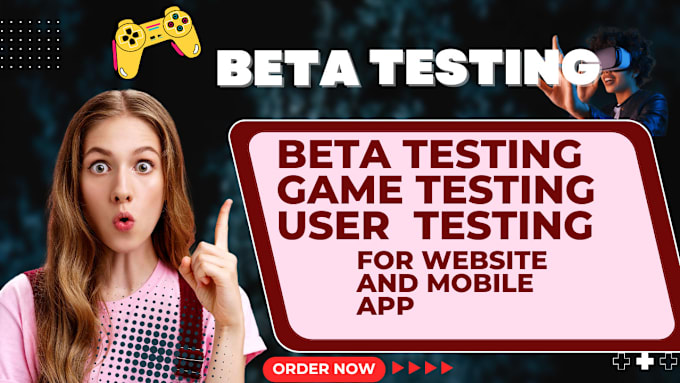 Gig Preview - Do beta or user testing for your website , mobile app and review your game