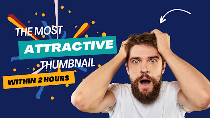 Bestseller - design attractive youtube thumbnail within 2 hours