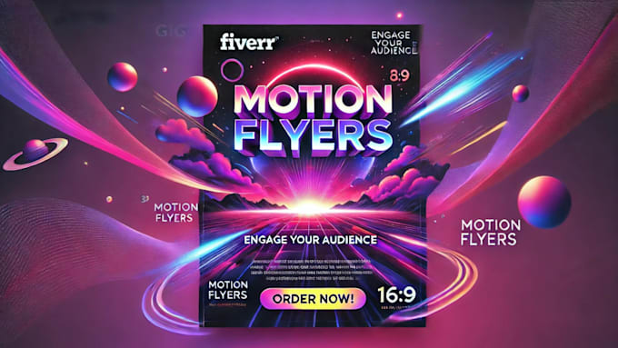 Gig Preview - Create an animation motion poster or flyer for events parties weddings