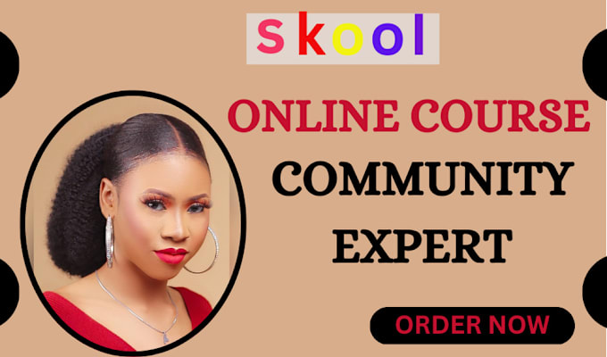 Gig Preview - Mighty network, skool online course and skool community kajabi, circle so