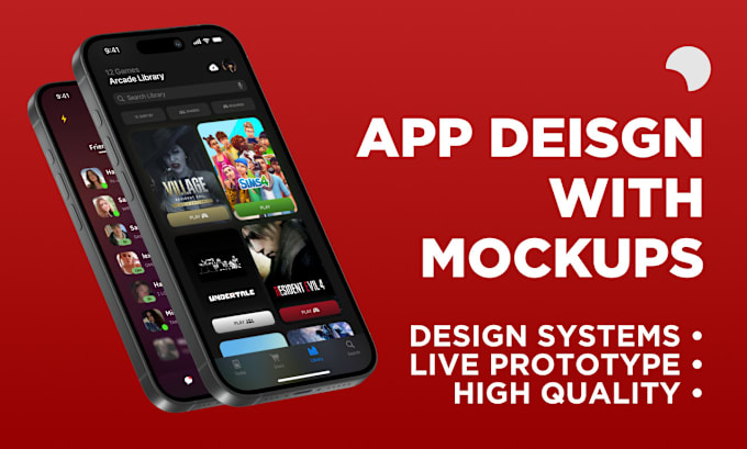 Gig Preview - Design your UI mobile app with high quality mockups