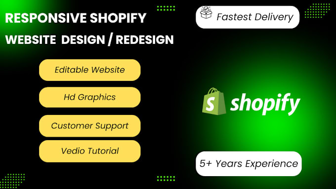 Gig Preview - Design and redesign shopify drop shipping store website