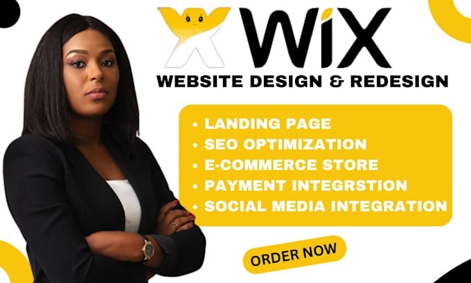 Gig Preview - Do wix website design wix website redesign wix website development wix website