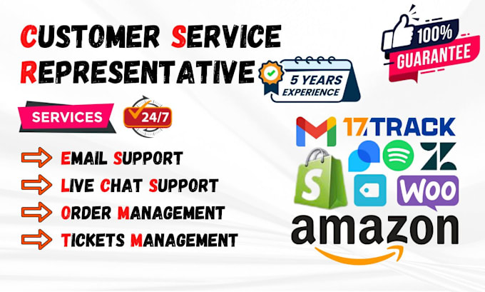 Gig Preview - Customer service representative customer care support email live chat support