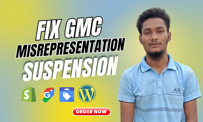 Gig Preview - Fix google merchant center misrepresentation, gmc suspension and claim website