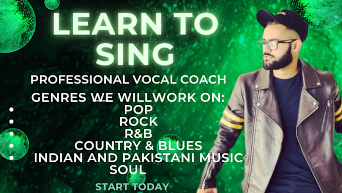 Gig Preview - Provide singing lessons for beginners vocal coaching