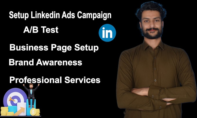 Gig Preview - Develop linkedin business page and ads campaigns strategy for your business