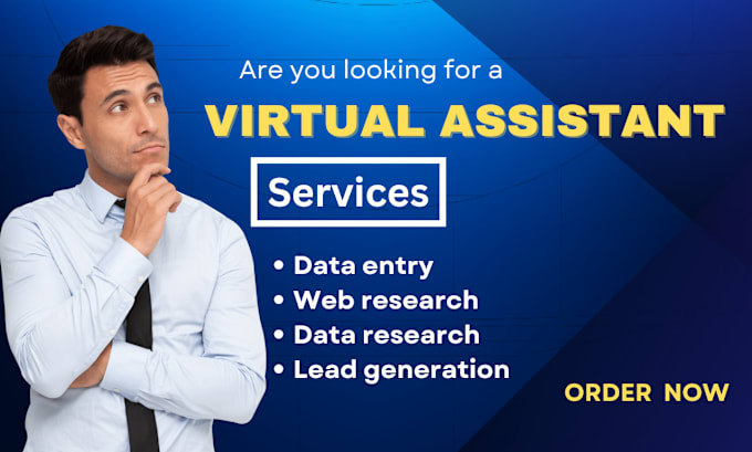 Gig Preview - Be virtual assistant for web research data entry