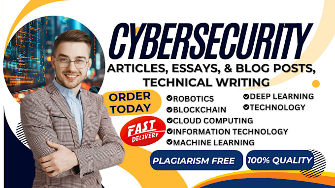 Gig Preview - Research cybersecurity SEO article writing, ebook, blog post, technical writing