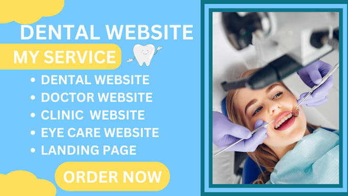 Bestseller - design a dental website medical website healthcare website clinic website