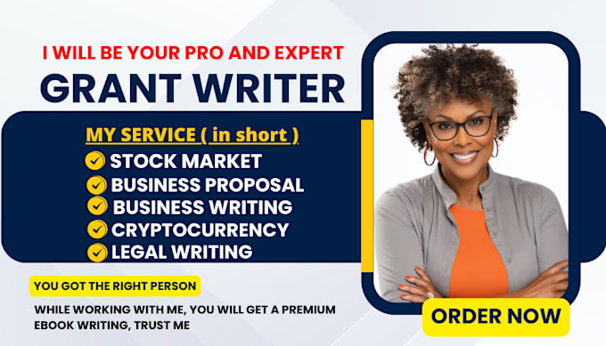 Gig Preview - Do your grant, legal, trading, and business ebook writing