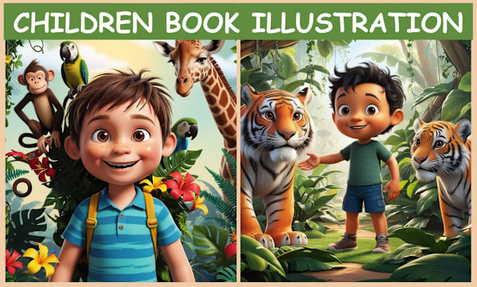 Gig Preview - Create and design children book illustration, comics, manga and book covers