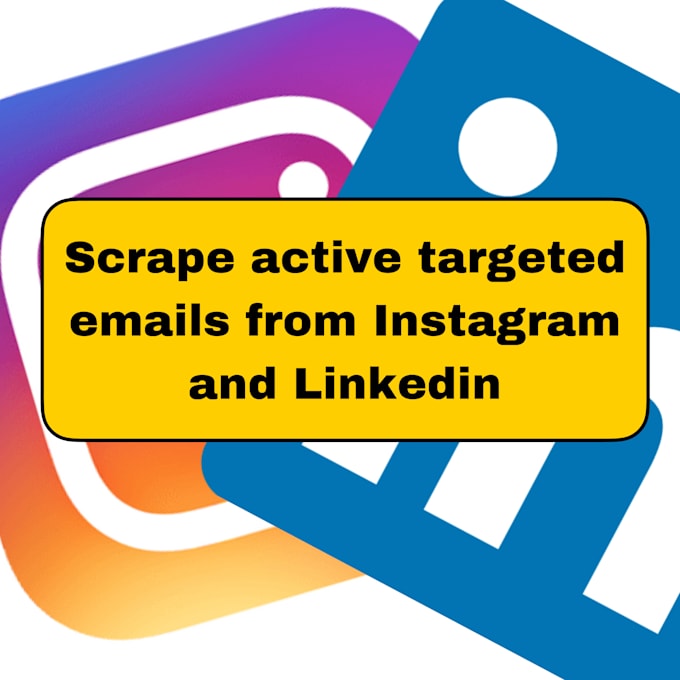 Gig Preview - Extract targeted emails from instagram and linkedin