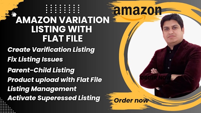 Gig Preview - Create amazon variation listing with flat file and fix variation issues