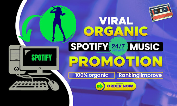 Gig Preview - Promote your spotify music and make it viral on spotify