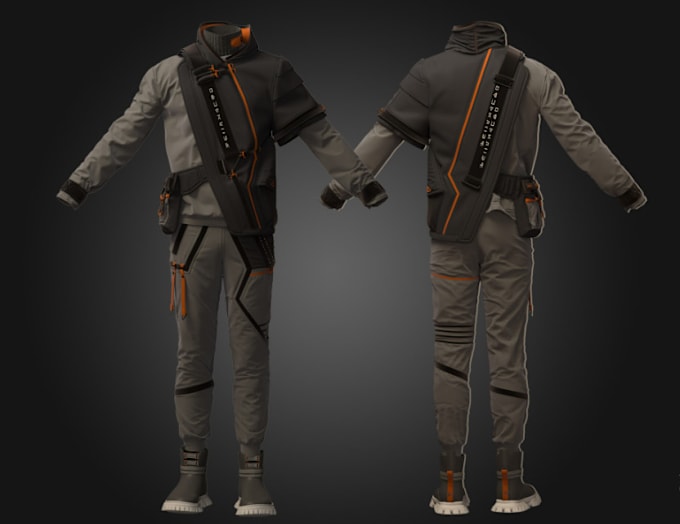 Gig Preview - Establish 3d garment in blender,removeable cloth for game,clo 3d,model for cloth