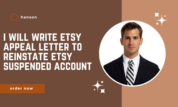 Gig Preview - Write etsy appeal letter to reinstate etsy suspended account